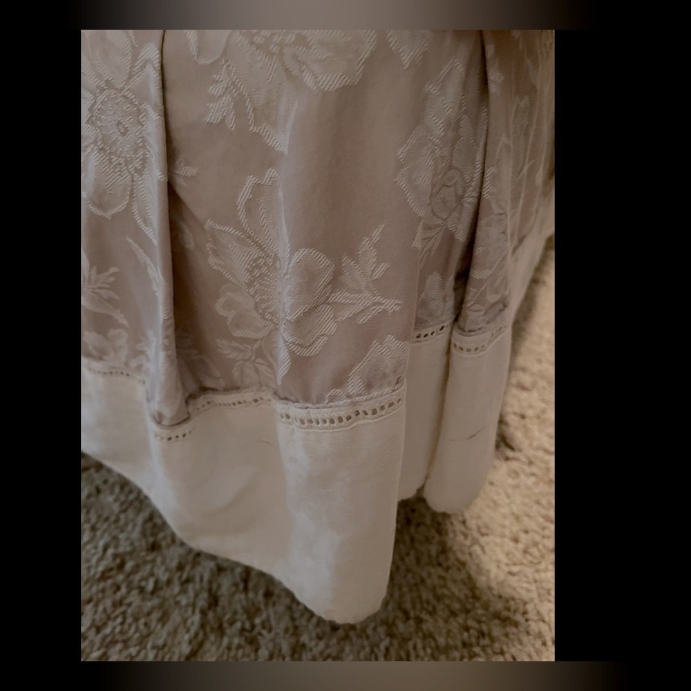 Beige Bed Skirt